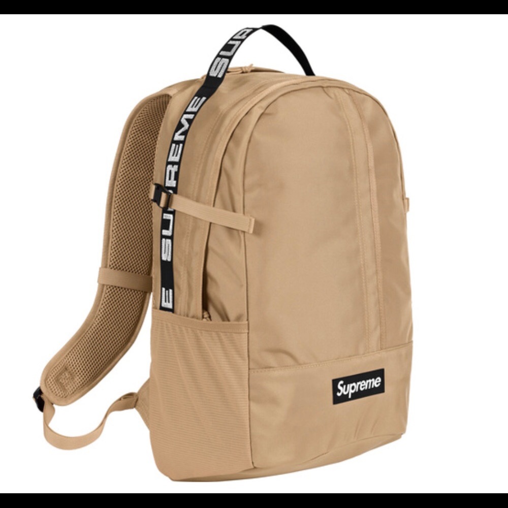 AUTHENTIC SUPREME tan backpack BRAND NEW